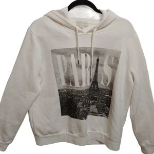 Forever 21 Paris hoody white size 1x